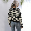Zebra Print Crop Cardigan Sweater
