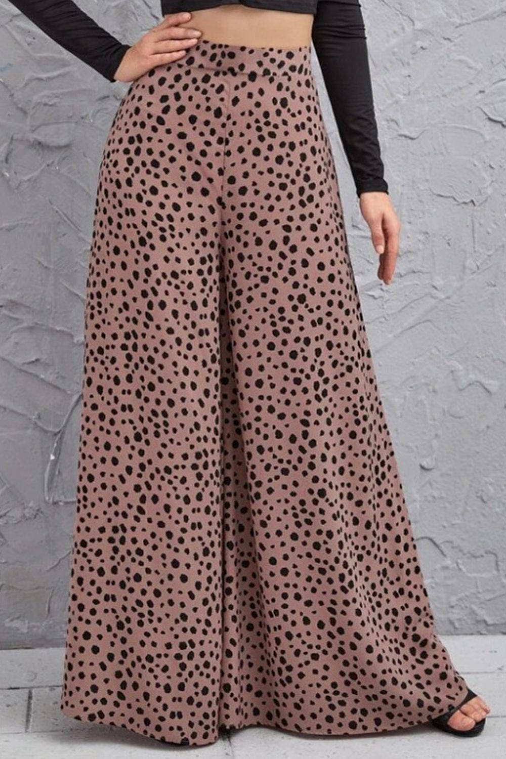 Leopard Print High-Rise Culottes