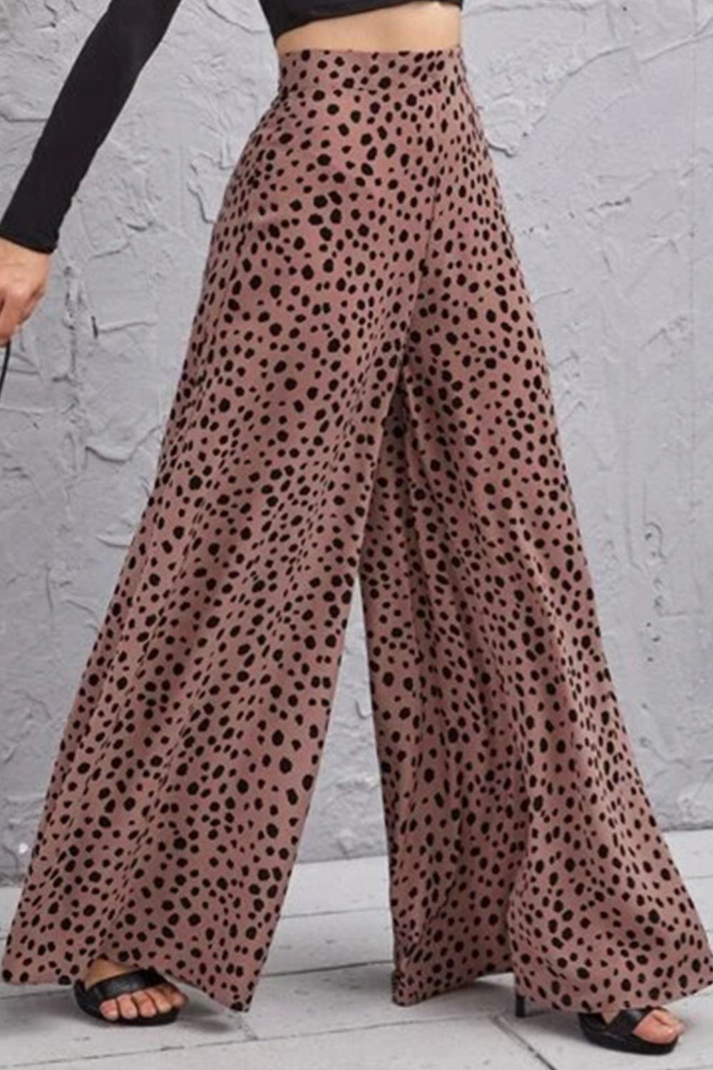 Leopard Print High-Rise Culottes