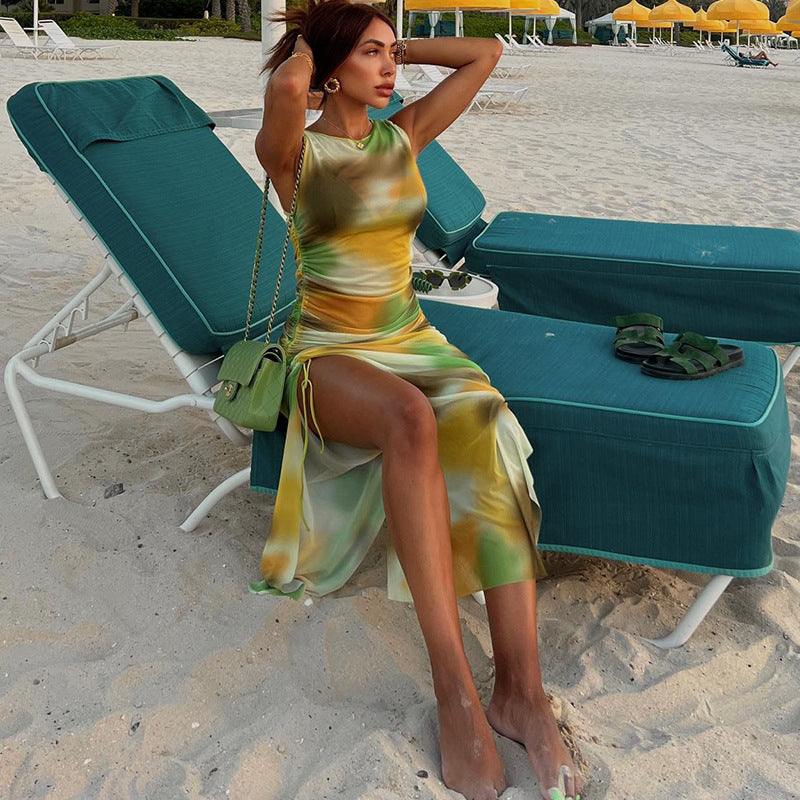 Printed Beach Dress