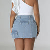 Ultra Short Denim Skirt