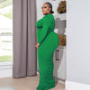 Plus Size Ruched Off the Shoulder / Hooded Sexy Dress