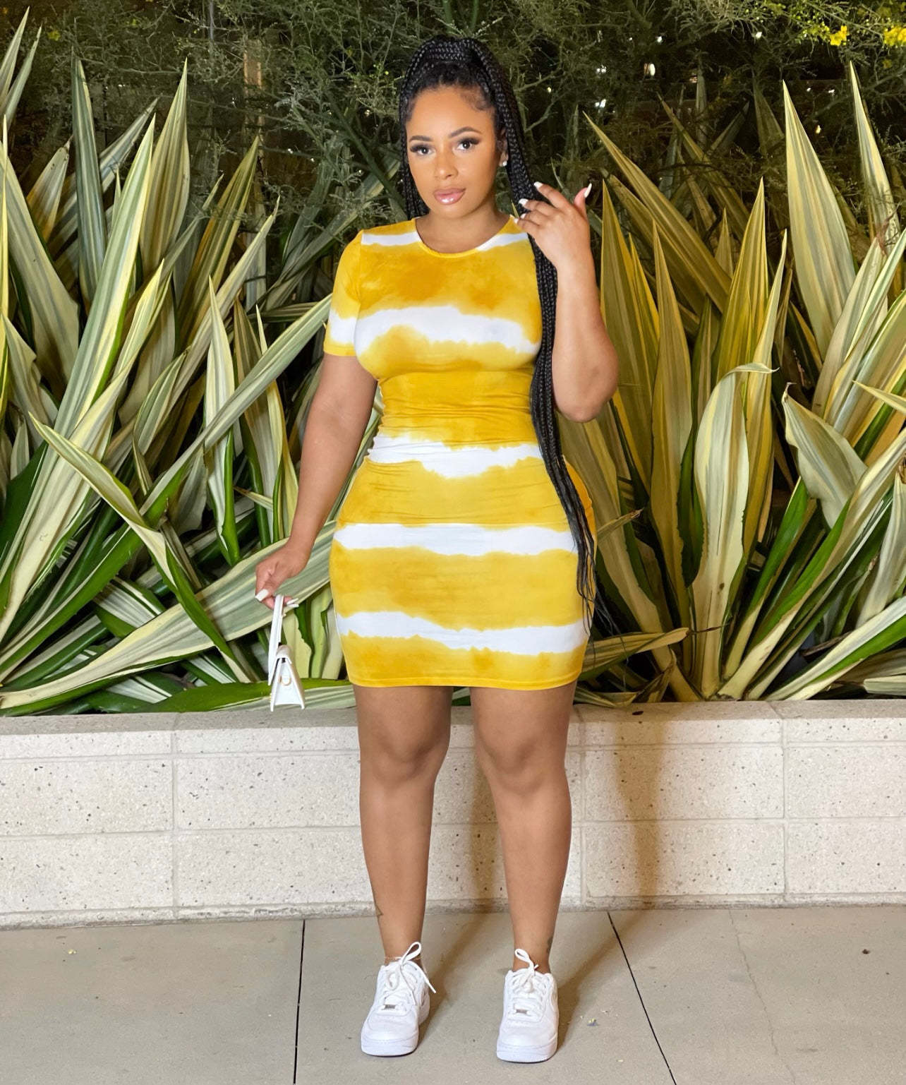 Plus Size Classic Tie Dye  Dress