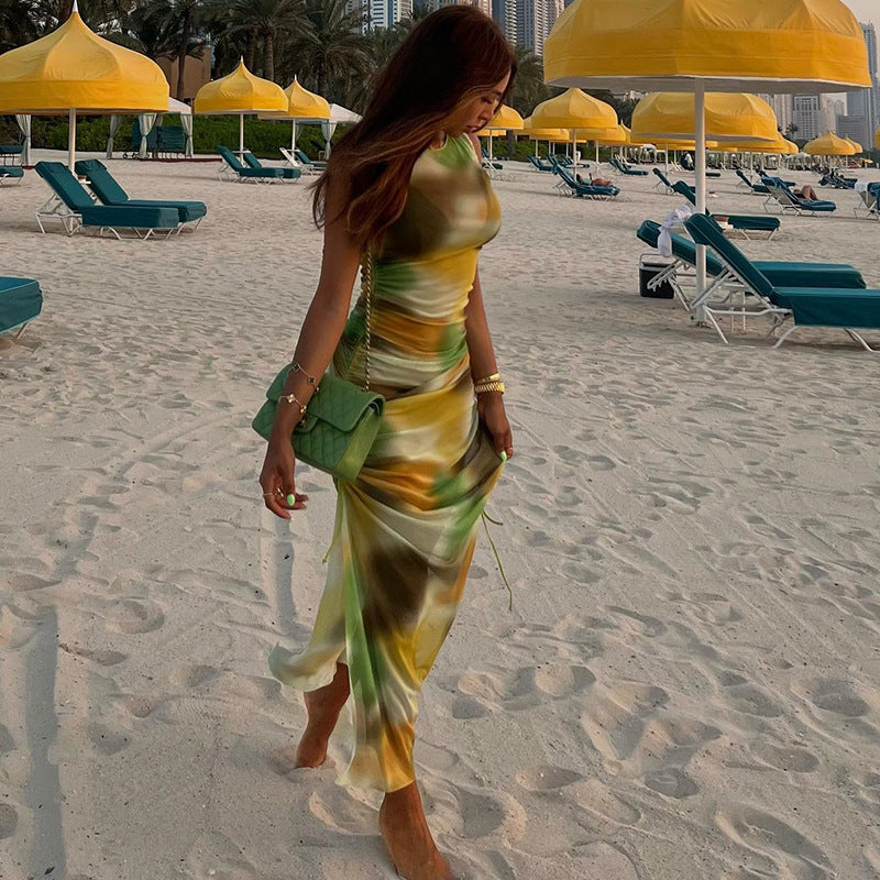 Printed Beach Dress