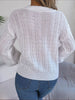 Casual Polo Collar Solid Color Long Sleeve Knitted Pullover Sweater