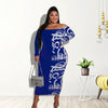 Plus Size / All Size Graffiti Off-the-Shoulder Dress