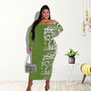 Plus Size / All Size Graffiti Off-the-Shoulder Dress