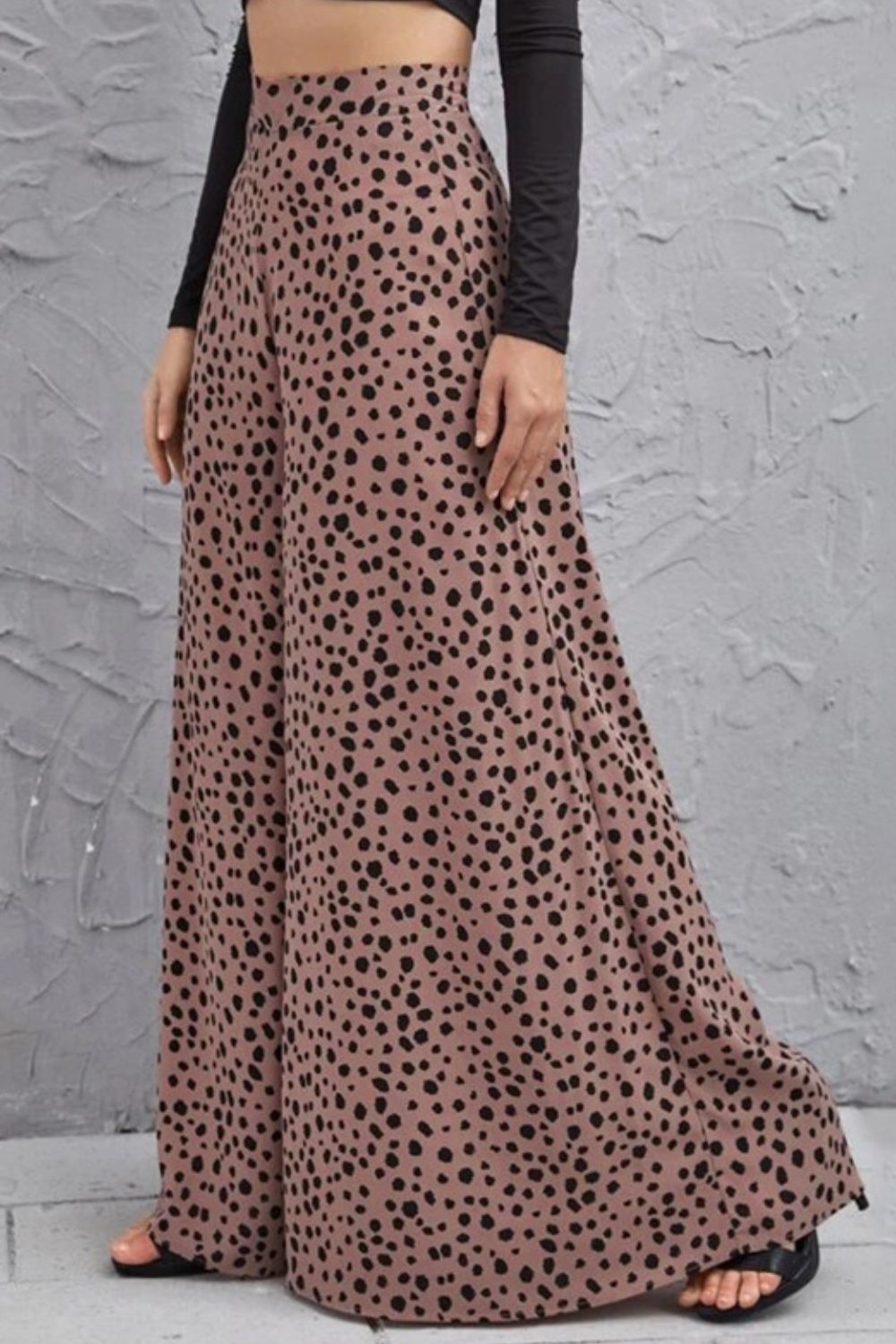 Leopard Print High-Rise Culottes